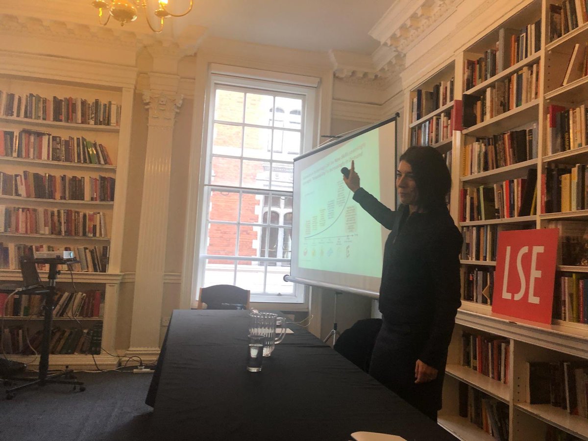 Great discussion with students and professors at LSE on the #futureofwork and what it means for young people. #WDR2019