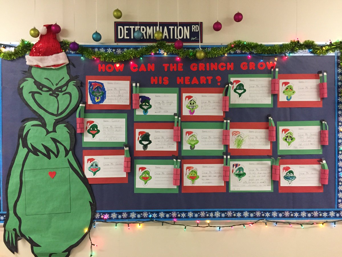 LangleyFort's tweet photo. Christmas Literacy activities are popping up around the school! Old favourites, The Grinch, Polar Express and Where does Santa Go on Vacation After Christmas? #think35 @LangleyFort @LangleySchools https://t.co/OjNGe1qR9h