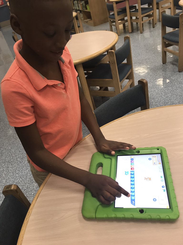 spadyguidance's tweet image. Learning code @Spadyelementary with @imtanner2. An amazing story followed by real life experience both physically and digitally. #hourofcode #PBCSDcode #scratch #codeorg #CSEducationWeek #CSEdWeek #CSFirst