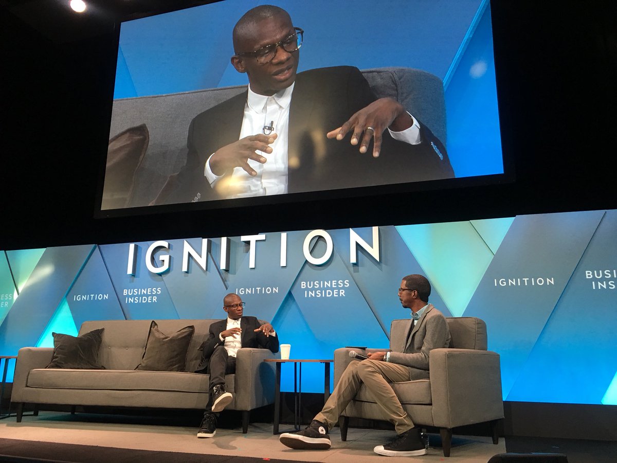 Troy Carter of <a href="/CrossCultureVC/">CrossCultureVC</a> speaks with @BWLogan, senior global news editor @businessinsider, about bringing together music and technology at #IGNITION2018.