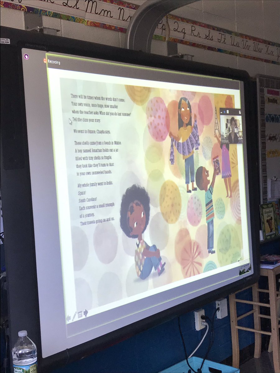 We loved listening to <a href="/JackieWoodson/">Jacqueline Woodson</a> reading and talking to us today! Thank you <a href="/FirstBook/">First Book</a> for organizing!