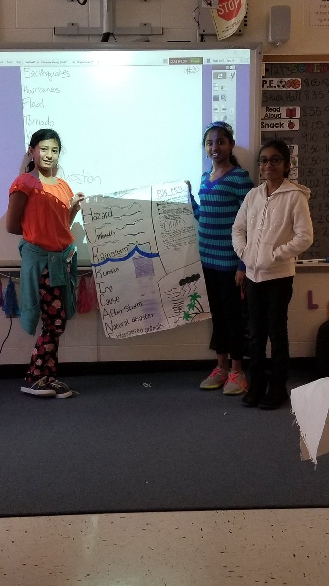 RAlex_teach's tweet photo. Weather Researchers shared Information today. #wearescientist #4graderocks #wearereaders #learningisfun @pthiessen_lcps @pnblibrarylady @pathwayslcps https://t.co/m4gZzII63I
