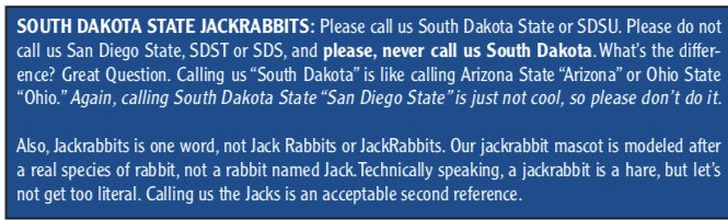 jessbensontv's tweet photo. A+ game note from South Dakota State. https://t.co/PoqdmDqHly