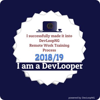 lovetteDuke's tweet photo. Got accepted into @DevloopNG
#devloopng
Hurray ππ https://t.co/tzK5O1nlGi