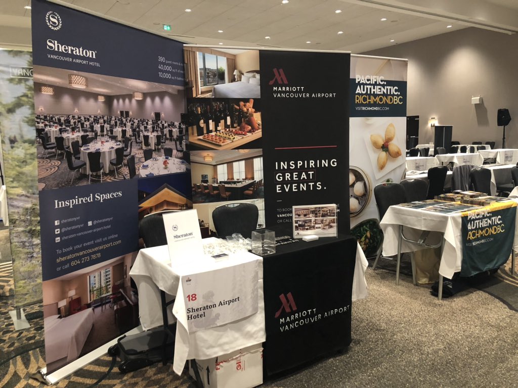 SheratonYVR's tweet photo. We’re ready for #CITAP’s Annual Winter Function. We’re joining @MarriottYVR at booth 18 and other industry associations in the Winter Marketplace. Drop by for giveaways and Christmas music. ✨ https://t.co/evH7tiSXIS