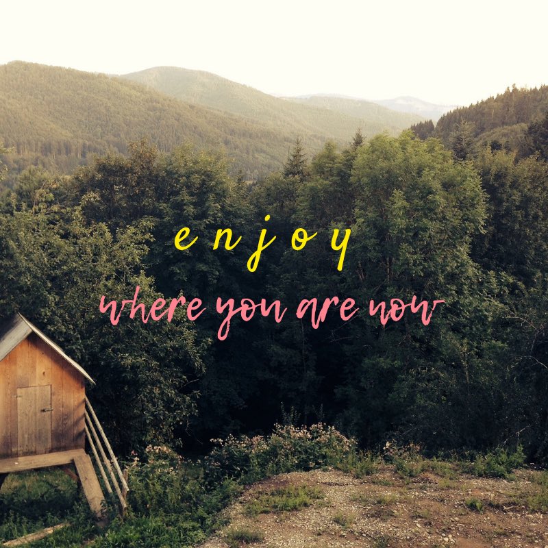 There can be so many negative things around us that it can be hard to take a moment and just enjoy where we are and what’s going on in our lives. So I challenge you to find something that’s good today.