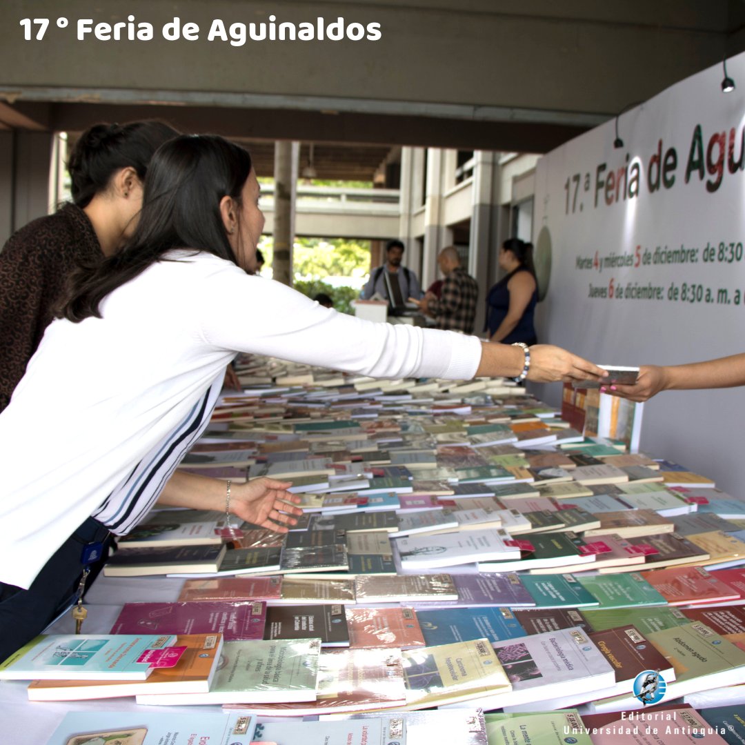 📚 ¿Ya viniste por tus libros? Más de 750 títulos hasta con el 60 % de descuento, están esperando por ti.
15 sellos editoriales están presente estos tres días en nuestra Feria de Aguinaldos. 
¡En esta navidad regala un libro! 💚
- Ciudad Universitaria, Bloque 16 - Primer piso.