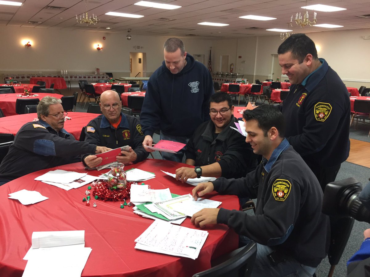 Hanmonton firefighters read children’s letters to Santa ..the have promised kids the’ll get them directly to the North Pole ..that story tonite on action news at 6