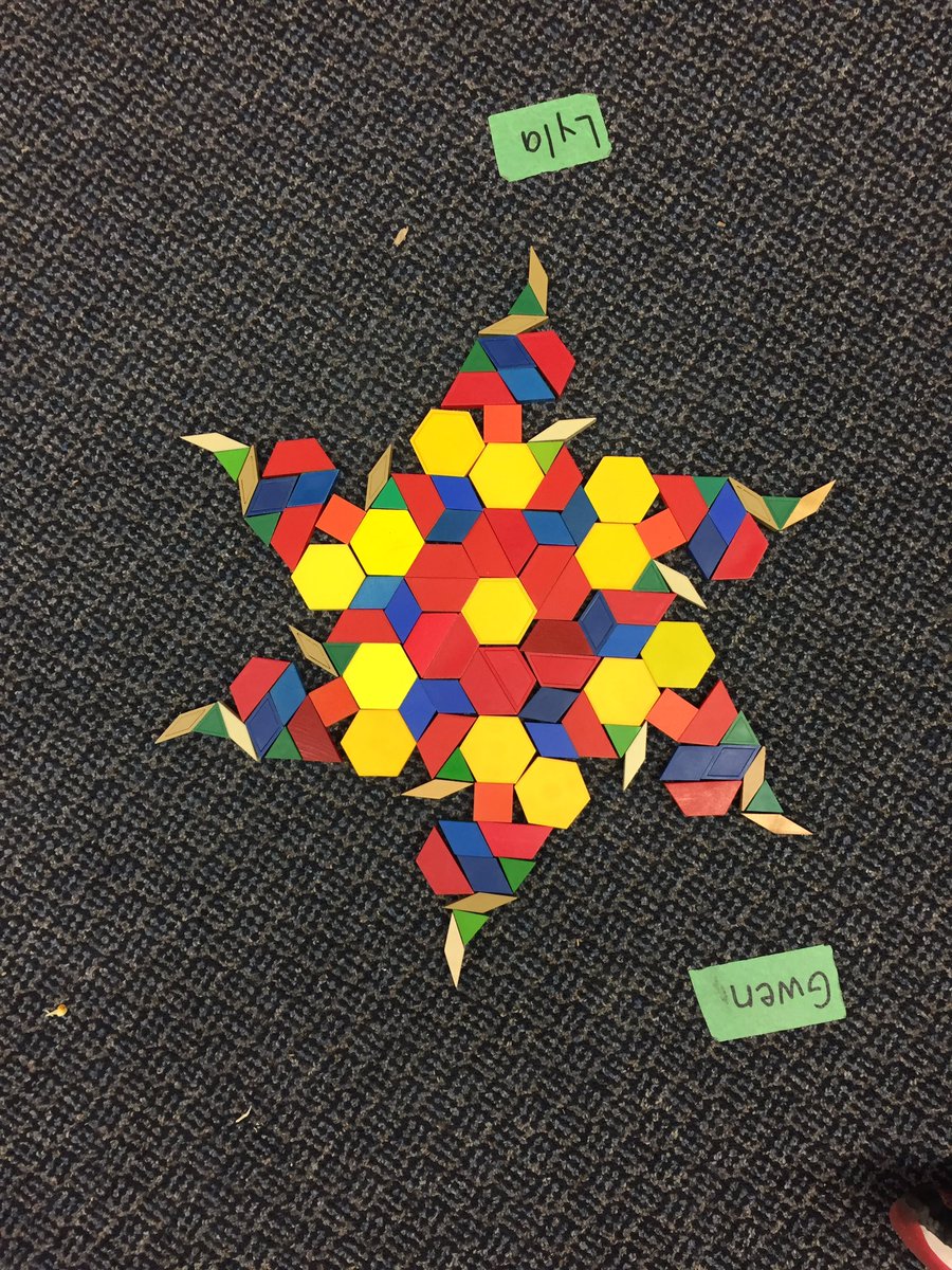StPaulsPVNC's tweet photo. Grade 1,2&amp;3 @StPaulsPVNC worked collaboratively to create #patterns with pattern blocks. They were very proud of the end result. #PVNCLearns https://t.co/lc2Kj9aOdq