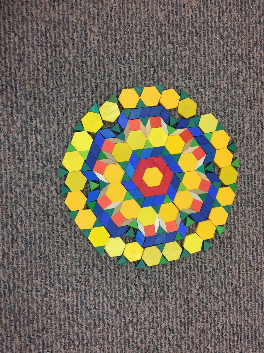 StPaulsPVNC's tweet photo. Grade 1,2&amp;3 @StPaulsPVNC worked collaboratively to create #patterns with pattern blocks. They were very proud of the end result. #PVNCLearns https://t.co/lc2Kj9aOdq