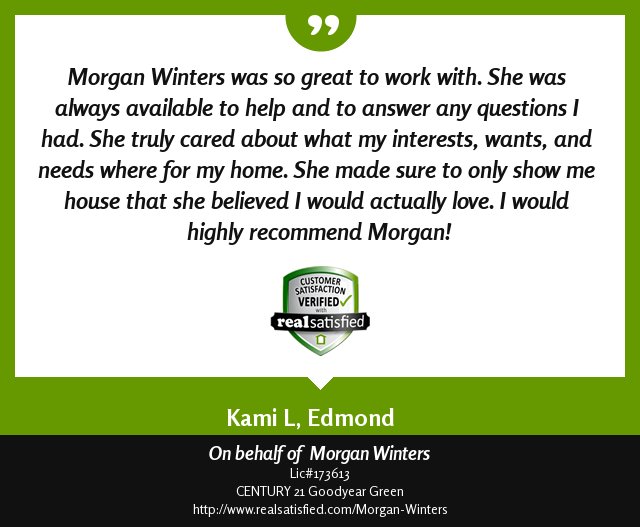 C21Morgan's tweet image. I’m not sure I could be more thrilled by a testimonial. realsatisfied.com/Morgan-Winters via @realsatisfied