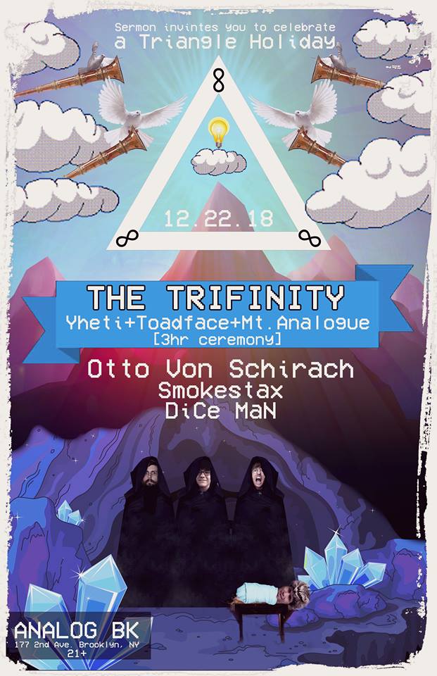 TheTrifinity's tweet photo. This holiday, we are taking the triangle back! Join us for a 3 hour exploration into the power of the triangle. Together we are 3!
https://t.co/LBiFNdYjYX https://t.co/iMp13iztRm