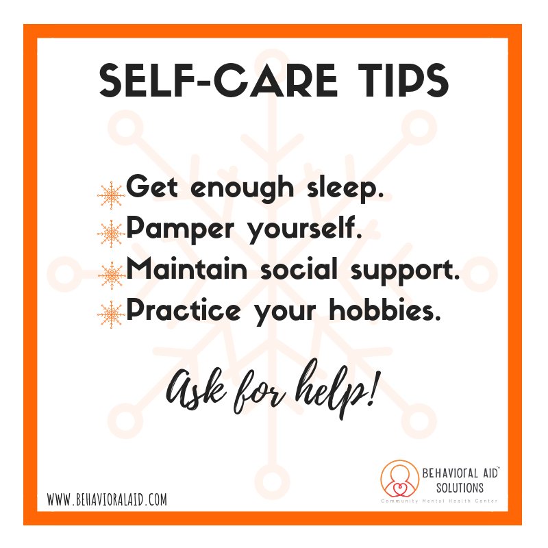 behavioralaid's tweet photo. Do you know that when going on an airplane we are all told to place the oxygen masks on first before helping others? The same thing applies to our #mentalhealth in the #holidays. Don't forget to take care of you first, so can be more than available for your loved ones!
#BASTeam https://t.co/nQfoe1QUC1