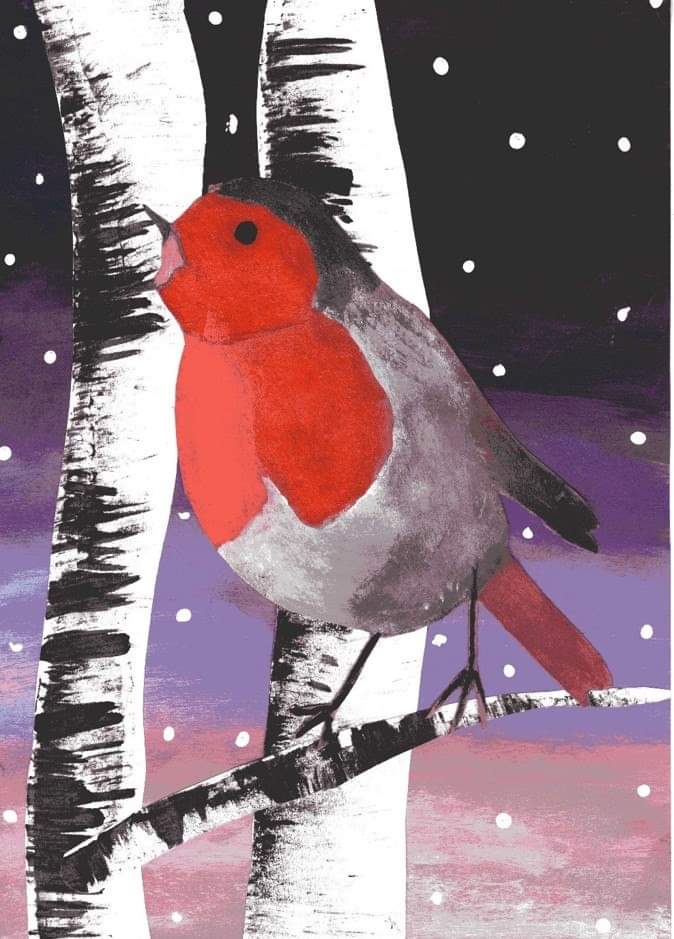Congratulations to Rose Penman whose painting was this year's runner up in the council's Christmas card competition. Her work will be appearing on the digital bus stop screens in Princes Street from this Friday until Sunday 9th of Dec. We'll done Rose! <a href="/BroHighOfficial/">Broughton High</a>