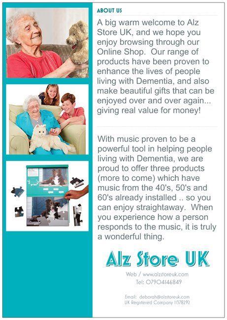 Alzstoreuk's tweet photo. Huge sale now on with life enhancing products for people living with Dementia.

https://t.co/gga6VSU8NL https://t.co/I13zOybhAT