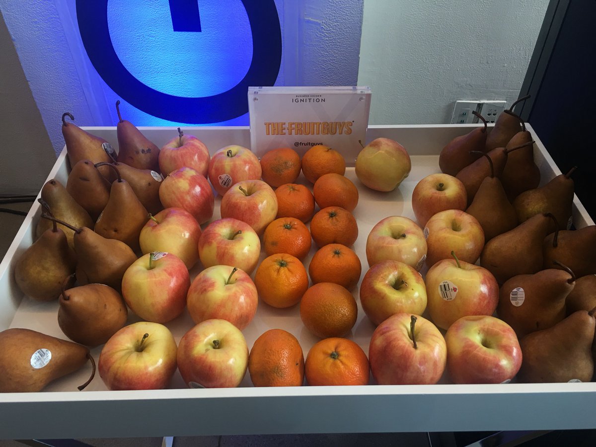 Delicious and nutritious! Healthy midday treats at #IGNITION2018 brought to you by <a href="/fruitguys/">The FruitGuys</a>.