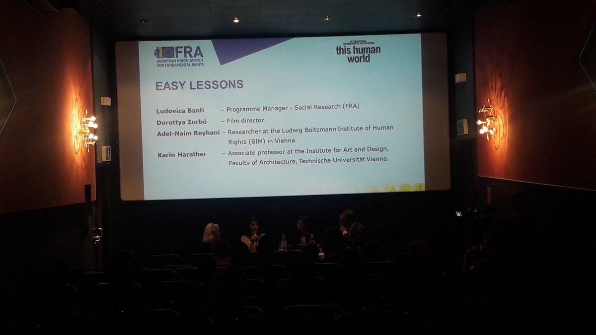 MireiaFaro's tweet photo. Dorotty Zurbó, film director: "I felt important to tell the personal story of Kafia trying to integrate in Hungary because of the current political atmosphere in the country" #thw2018 @EURightsAgency https://t.co/yZlFcT1kfI