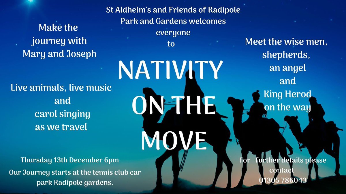 nothefortbeyond's tweet photo. Will you be joining us next week in candle lit Radipole gardens for #Nativity on the Move? #StAldhelm church. Live #music #liveanimals #christmascarols #Weymouth #event https://t.co/k7il8n5K4J
