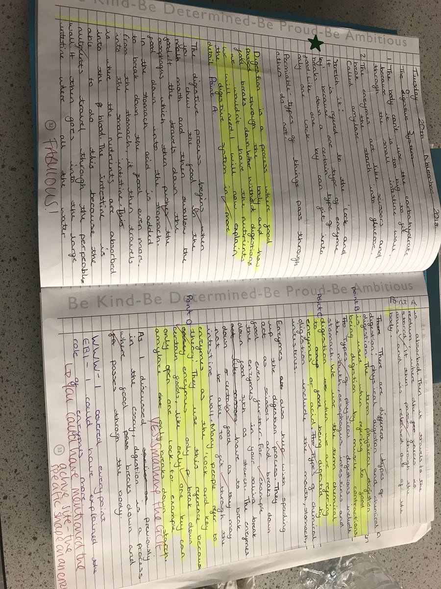Year 8 extended writing about the Digestive System! #cvproud #cvdetermination <a href="/CastleviewUl/">CastleviewUL</a> @CVScience1