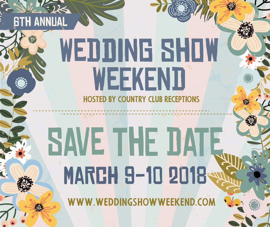 Go RSVP &amp; Place this one on your calendars! Our 6th Annual #weddingshowweekend is an event you do not want to miss.  A weekend of FREE wedding shows.  Plus enter to win a honeymoon!  weddingshowweekend.com 

#weddingsarewhatwedo #weddingvenues #countryclubweddings
