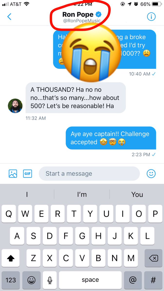 lcasagrande11's tweet photo. YALL. Please help ya gurl and like or retweet to help me see my fav artist ever @RonPopeMusic 🙏🙏🙏😭😭😭😭❤️❤️ https://t.co/I9I9u70XVJ