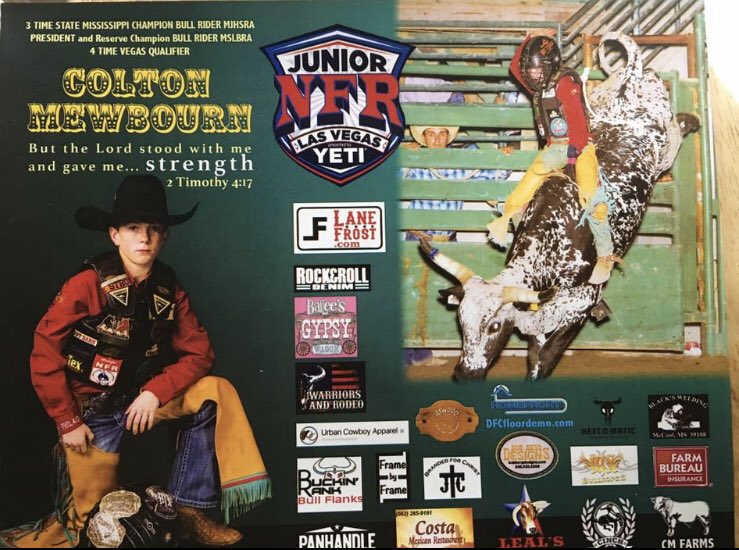 EWHS's tweet photo. Good Luck to Colton Mewbourn in the Junior NFR in Las Vegas.  We are proud of you! https://t.co/25hzUp00no