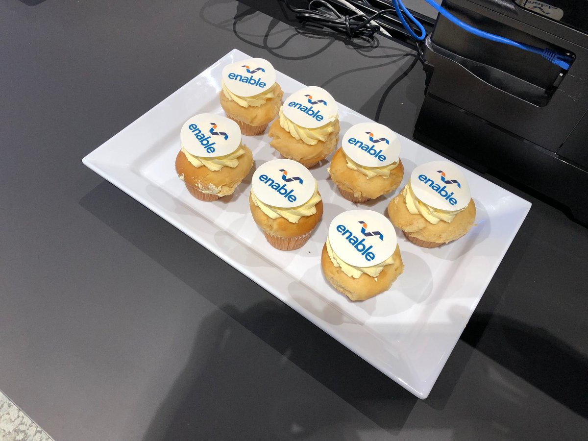 enablePS's tweet photo. ServiceNow have moved into the same building as Enable in #Perth.
Darren Everett, Customer Success Manager WA, thought he would treat them to some yummy home made Enable cupcakes. Welcome team. We look forward to our continued and close relationship.
#ServiceNow #EnablePS https://t.co/r82TiRL1al