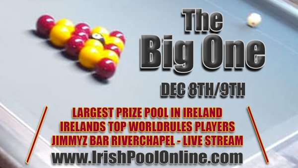 IrishPoolOnline's tweet photo. This Weekend LIVE
.The Big One 2018.
Irish Elite Eightball players descend upon Jimmyz Bar Riverchapel to take down the biggest prize in pool in the country. tune in this Sat and Sun for some great world rules 8 ball
#eightball #supreme #irishpool https://t.co/yOgbl0fp1a