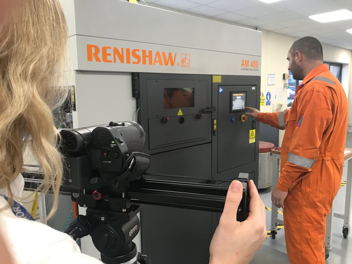 RenishawAM's tweet photo. Delighted to be at Frazer-Nash Manufacturing filming today... a new video case study will be coming soon!
See all of our latest metal AM case studies here 👉 https://t.co/I1BkCCuORw
#3DPrinting #AdditiveManufacturing #ProductivitywithoutCompromise https://t.co/MtagF7x0ag