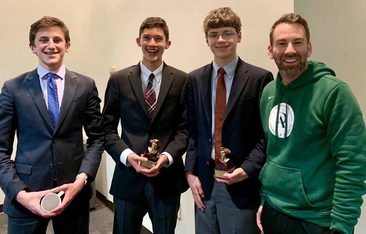 Two Semifinalists and a Double-Octafinalist at Patriot Games. Next steps in building this LD squad into something special. #DAbate