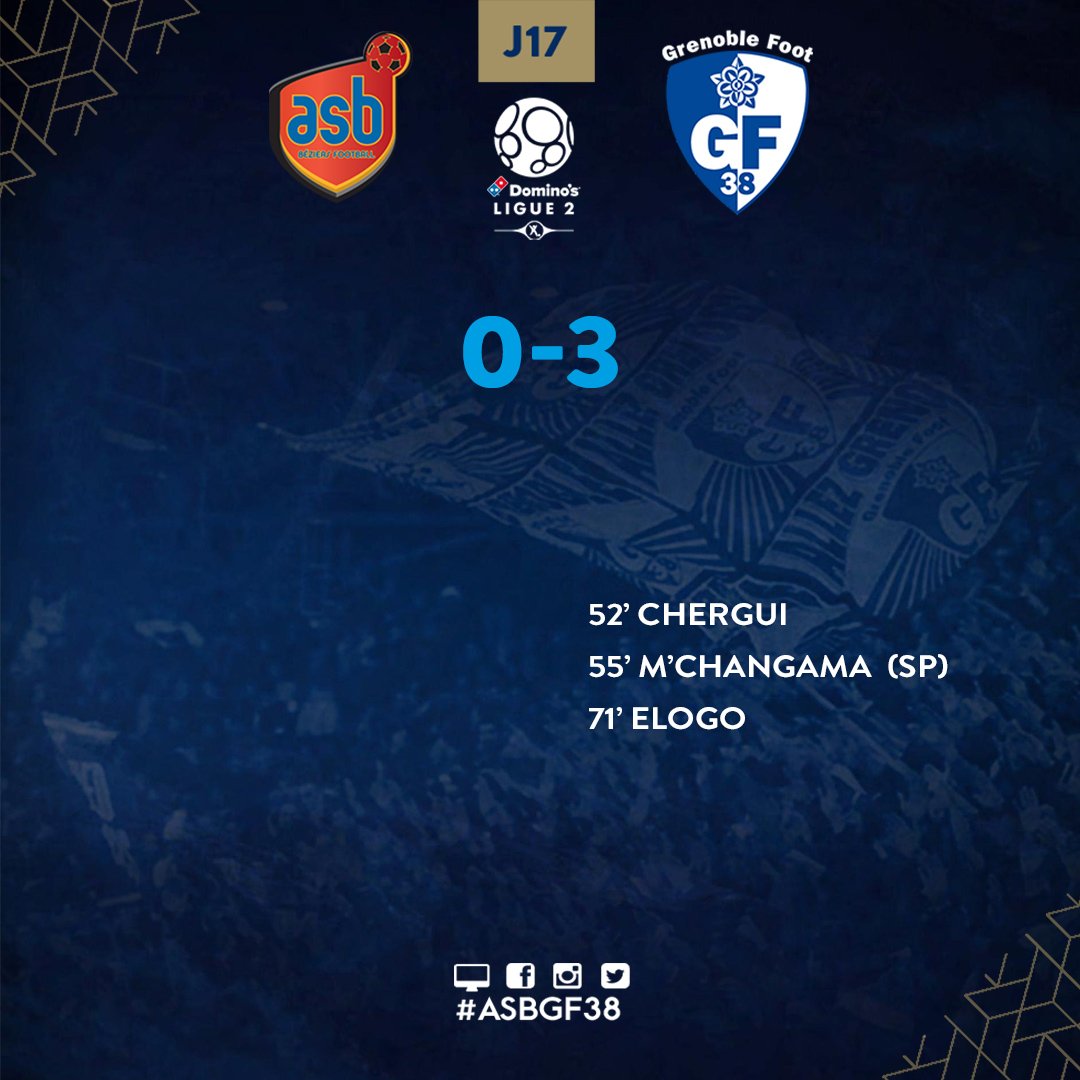 GF38_Officiel's tweet photo. Deuxième passedé pour Sotoca dans la rencontre  et second but en @DominosLigue2  pour @arseneelogo 

#ASBGF38 https://t.co/gDuxb62SfC