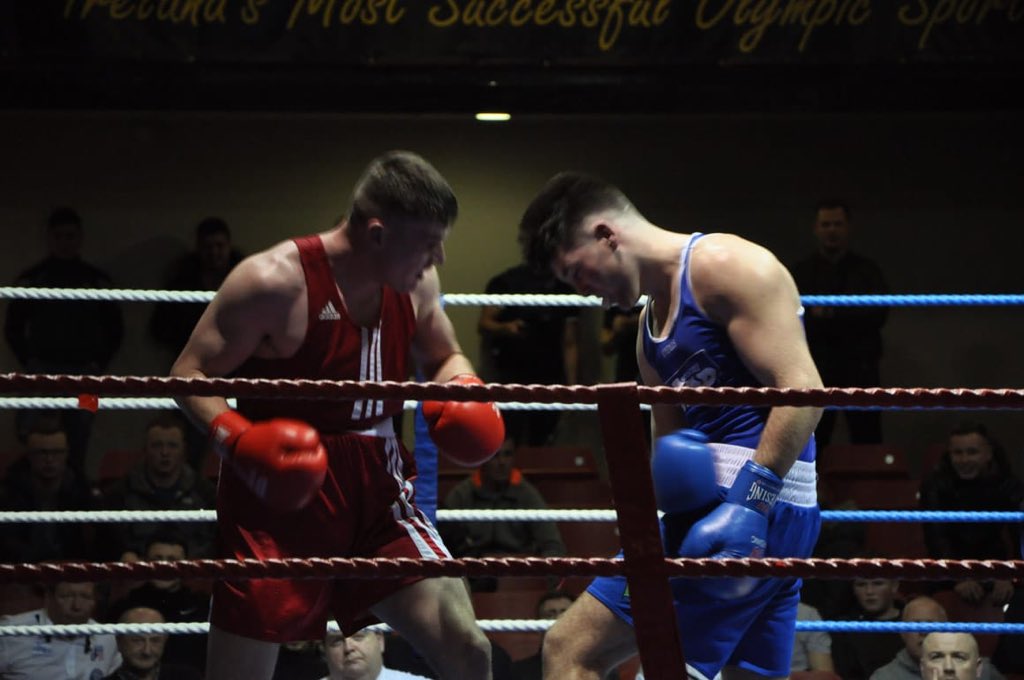 Pte Daniel O’Brien #7InfBn @defenceforces won the IABA National Senior Championships on Friday representing his club #stbernadettes and #7InfBn Serious effort supported by Sgt Paddy Daly #physicalcourage #thedublinbattalion