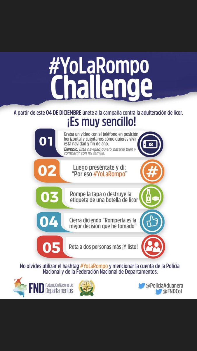 Asobares's tweet photo. ASOBARES también se une a la campaña #YoLaRompo @PoliciaAduanera @FNDCol https://t.co/aOaYijRMCT