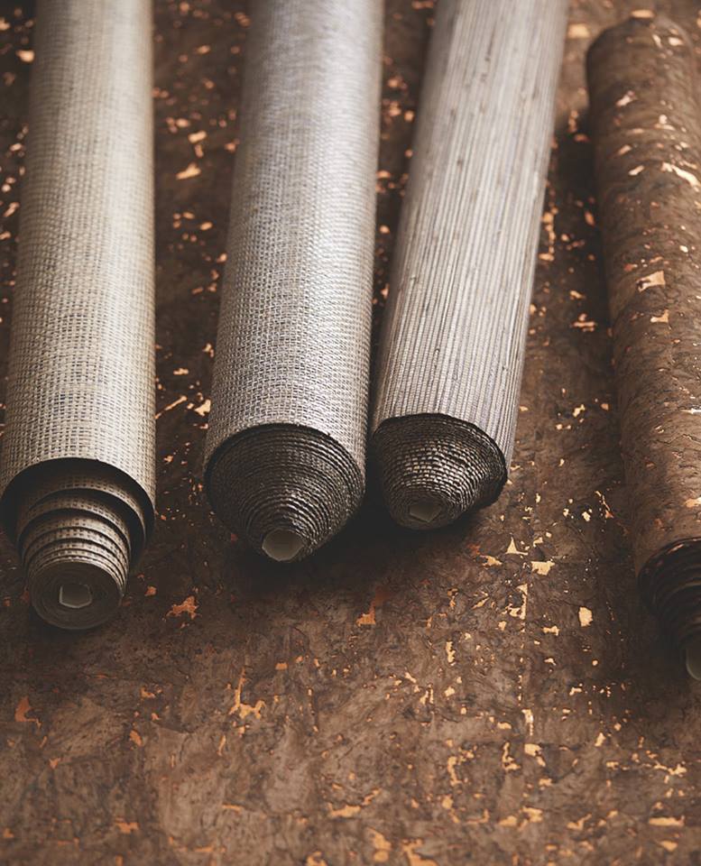 There is nothing like a rich texture on your walls and the new Singapore Collection of wallcoverings from JF Fabrics does not disappoint.  (Photo by JF Fabrics) #wallpaper #texture #JFFabrics #ArtofInteriors #InteriorDesign