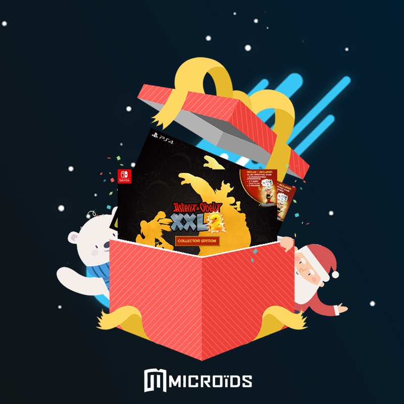 Microids_off's tweet photo. 🎁 RT + Follow
🐗 Asterix et Obélix XXL 2 Collector Edition on #NintendoSwitch or #PlayStation4 to win
🎅 More gifs ? https://t.co/OP3u5aQ4Ck
🔚 January 2nd
🇪🇺 Europe contest - Concours limité à l'Europe
#AsterixObelixXXL2 https://t.co/yJx8WJWPMV