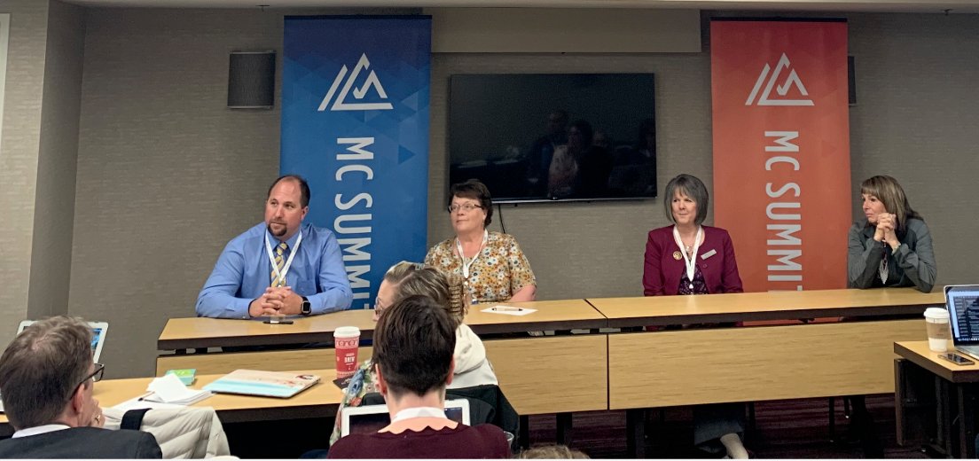 Mastery_by_Inst's tweet photo. Thank you, Boise! Great time @ the #MCSummit today. A special thanks to our expert panel - @averyteach, @robinrgilbert, Nick Stern & Laurel Jensen - for sharing their #masterylearning journey using MC! Next #MCSummit: https://t.co/IChM7B38M6
#IDedchat #edchat #edtech https://t.co/L4B4umJwBS