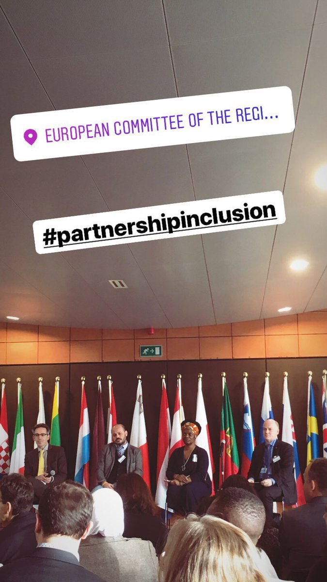 Laura_Van_Raemd's tweet photo. While the #Belgiangovernment is going crazy on #signing the #migrationpact this conference on the #inclusion of #migrants and #refugees in #Europeancities was held in #brussels โจ๐๐๐ผ #partnershipinclusion #urbanagenda for the #EuropeanUnion https://t.co/SfIcLx5tN7