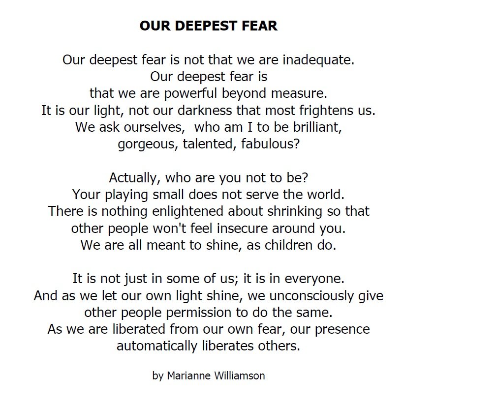What Is Your Deepest Fear Poem