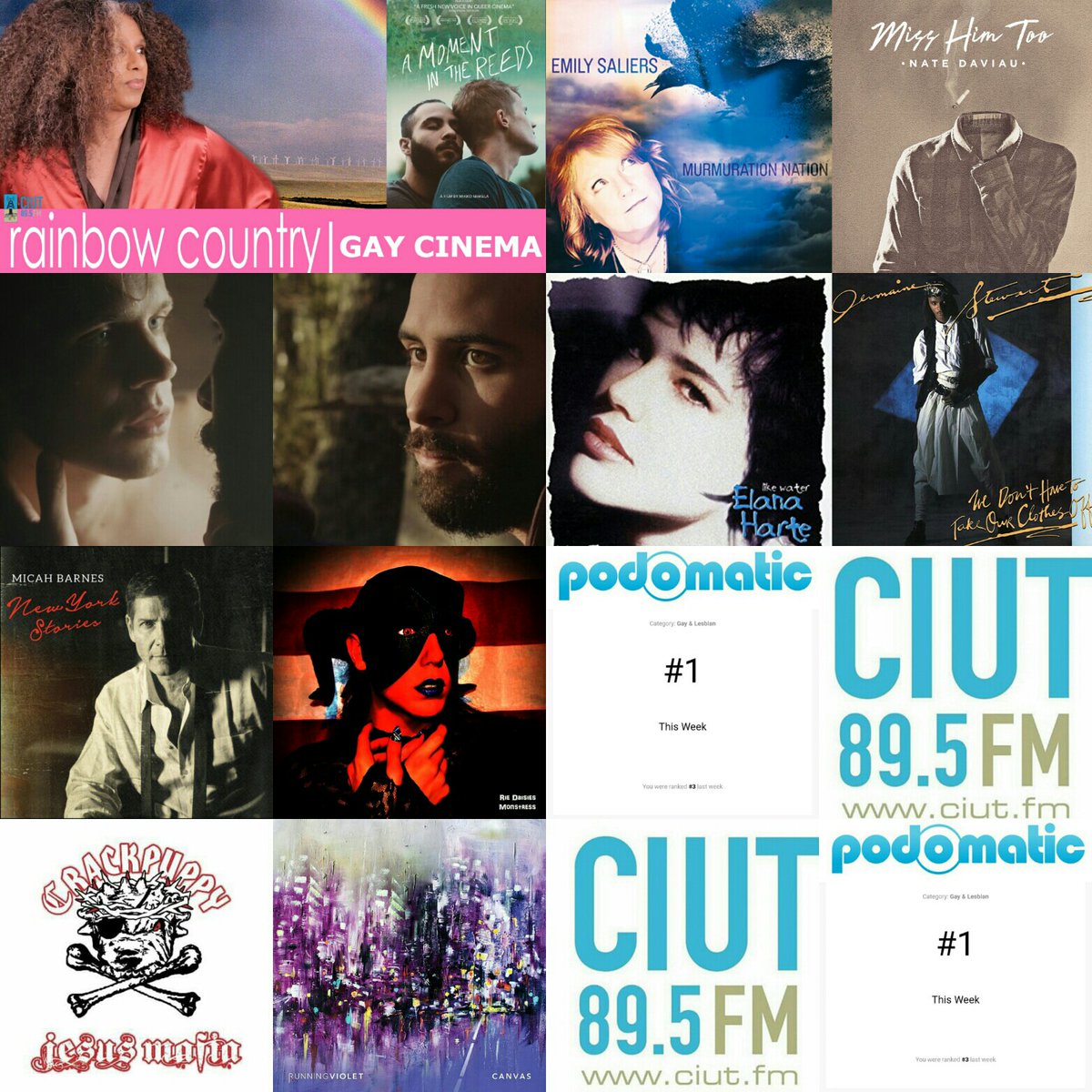 #RainbowCountry🌈
Tonight 11PM-1AM EST
HR 1 GAY CINEMA
<a href="/mikkodefinlande/">Mikko Makela</a> <a href="/BoodiKabbani/">Boodi Kabbani</a>
<a href="/reedsfilm/">Moment in the Reeds</a> @peccapics <a href="/iamjonsi/">Jónsi</a>
<a href="/EmilySaliers/">emily saliers</a> <a href="/nate_daviau/">Nate Daviau</a>
<a href="/elanaharte/">Elana Harte</a> 
🌈
HR 2 #Music
<a href="/micahbarnes/">Micah Barnes</a> <a href="/crackpuppyrocks/">Crackpuppy</a>
@RieDaisies <a href="/running_violet/">Running Violet</a>
<a href="/CIUT895FM/">CIUT 89.5 FM</a>
LiveStream
bit.ly/CIUT895FMlives…