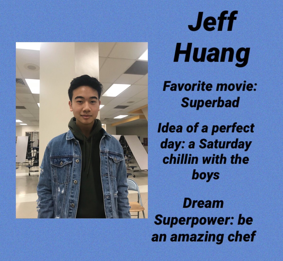 Up next is Jeff “Clout God” Huang 👑‼️