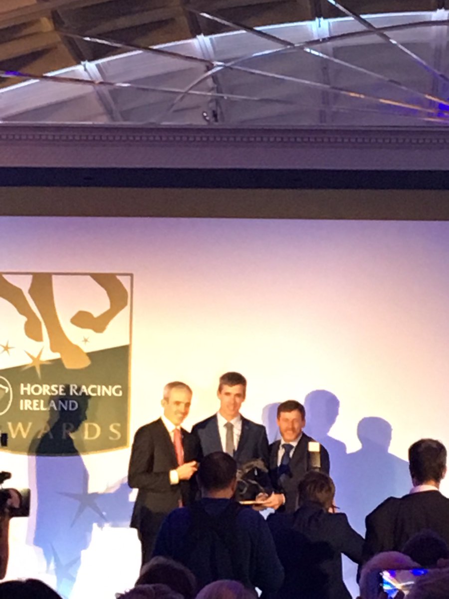 irishp2p's tweet photo. Congratulations to @DerekOConnor82 on winning @HRI_Racing ride of the year award aboard Edwulf 🍾👏🏻#HRIAwards https://t.co/JVHE7pYIs5