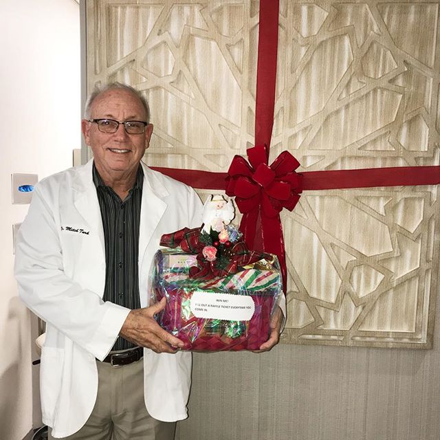GMitchellTurk's tweet image. We're wishing you all a happy holidays and the basket that Dr. Turk is holing we are raffling it off at the end of this month don't forget to fill out a raffle ticket each time you're in the this December .