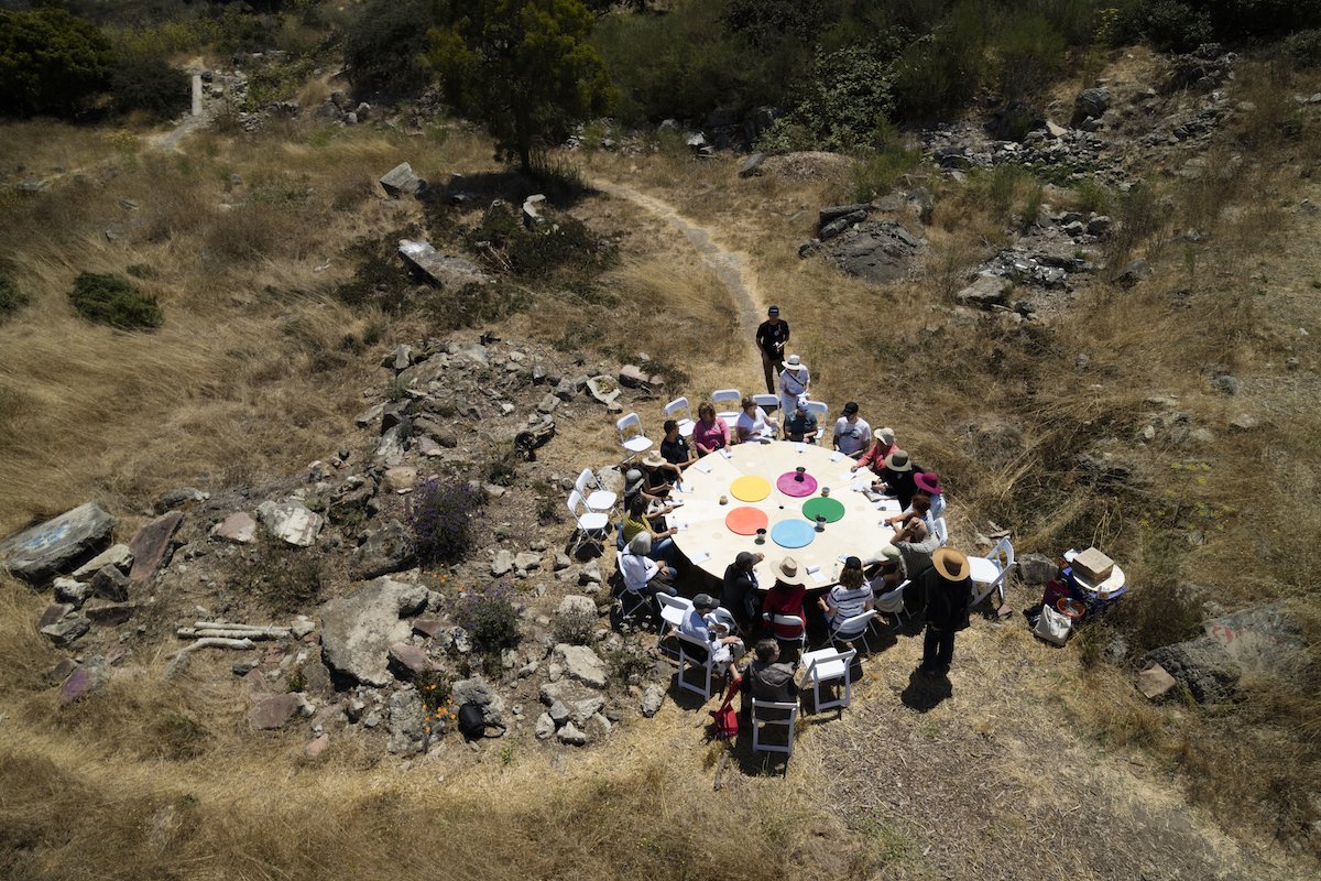 Planning in the Round, a Place It! workshop this Saturday at the Machinaloci studio in Berkeley, CA. RSVP to jamestrojas@gmail.com . We'll be planning and building around this table, but indoors this time.