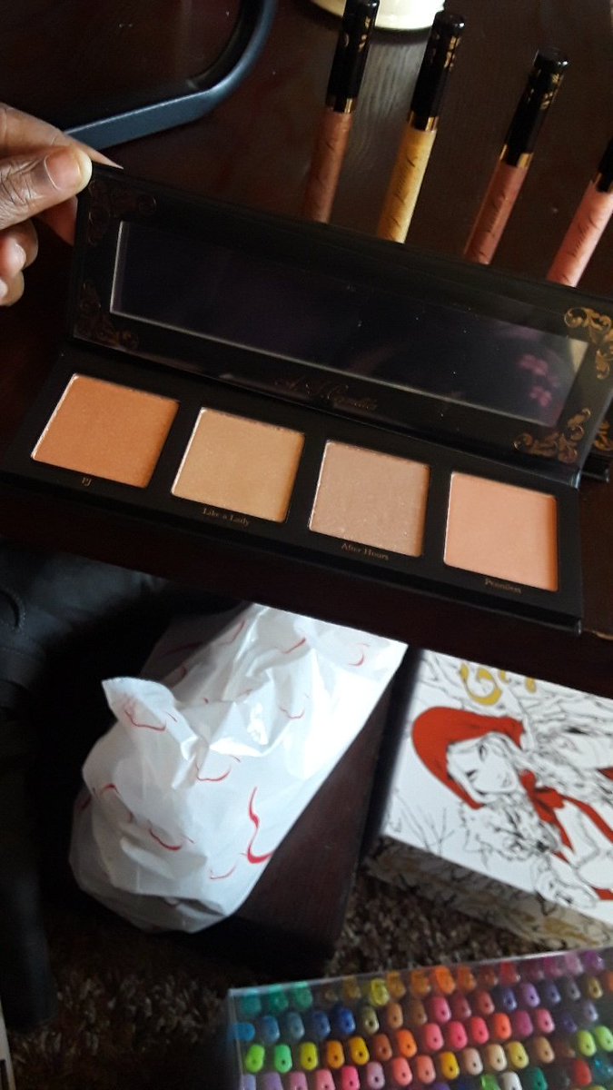 kdineen98's tweet photo. It finally arrived I've been waiting to own this collection since November 6th I bought on the 27th and it came today thank @AmberScholl for making #ASCosmetics I love you soo much your such an inspiration. PS you should come out with some eyelashes https://t.co/hjtj4vAeoH