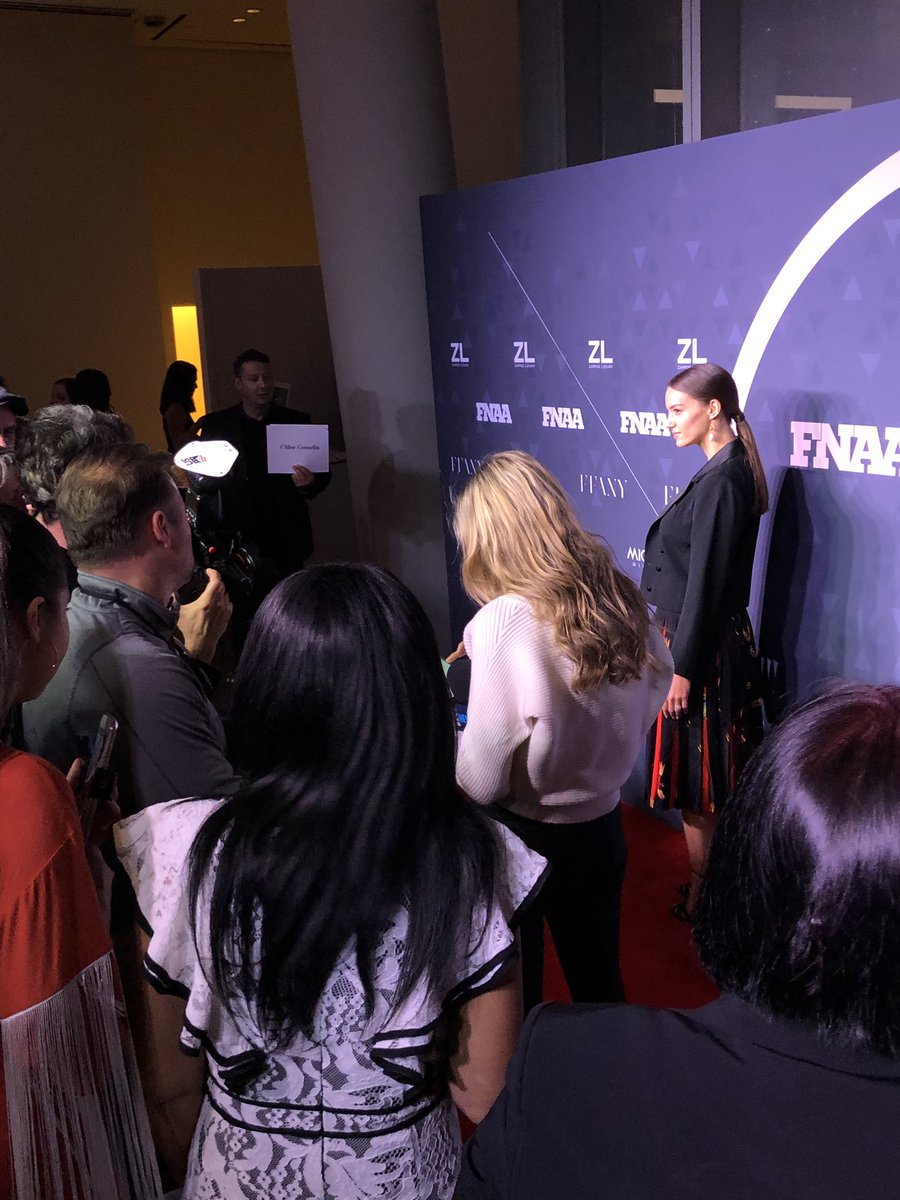 FootwearNews's tweet photo. And now on the red carpet is @Chloegosselin #FNAA32 https://t.co/VjRcpOEbiT