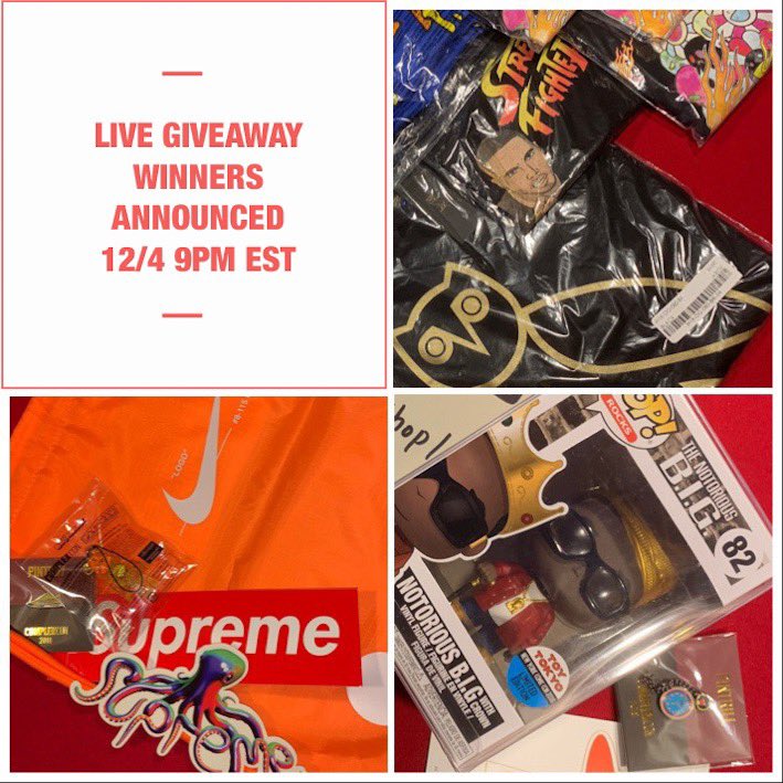 Go follow us on insta NA.shop18 - LIVE GIVEAWAY TONIGHT, PEOPLE

🍀 #OffWhite #Nike #Checks #VirgilAbloh #Hypebeast #Supreme #Free #hypebeaststyle #hypedstreets #hypebeastshirt  #urbanstreetwear #urbanstreetstyle #LiveGiveaway
#WUTANG #NYC #NYCC #hypebae #OVO #Drake #reseller #NA