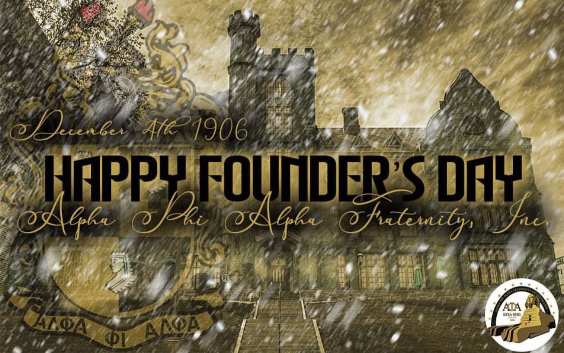 Happy Founders Day to the brothers of Alpha Phi Alpha Fraternity, Inc. celebrating 112 years!