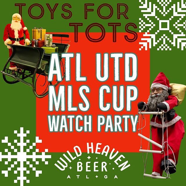 Hey bbs, we’re joining some friends for a little Toys for Tots MLS cup party this Saturday night 7-11pm! <a href="/illegalfoodatl/">Illegal Food</a> will be here, also DJ Deliver, and a free beer if you bring an unwrapped toy for the tots! #toysfortots #toysforbeers #beersfortoys #beertoys
