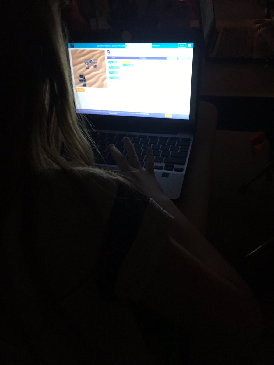 mrstaddie's tweet image. Mason Dixon had a blast participating in the Hour of Code today! We created bracelets, made dances, and coded with Star Wars and Moana. My favorite quote of the day: “Can we Code everyday?” #codewv @Monongalia_Co @MonCoTechnology