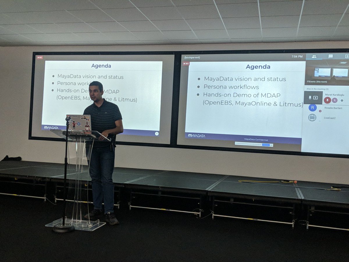 neependra's tweet image. @muratkarslioglu is speaking about #mayadata #openebs at #cloudnative #sfbayarea #stateful